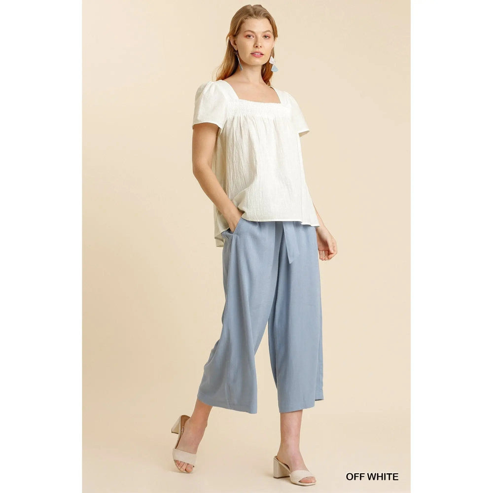 Smocked Detail Top - LECCE