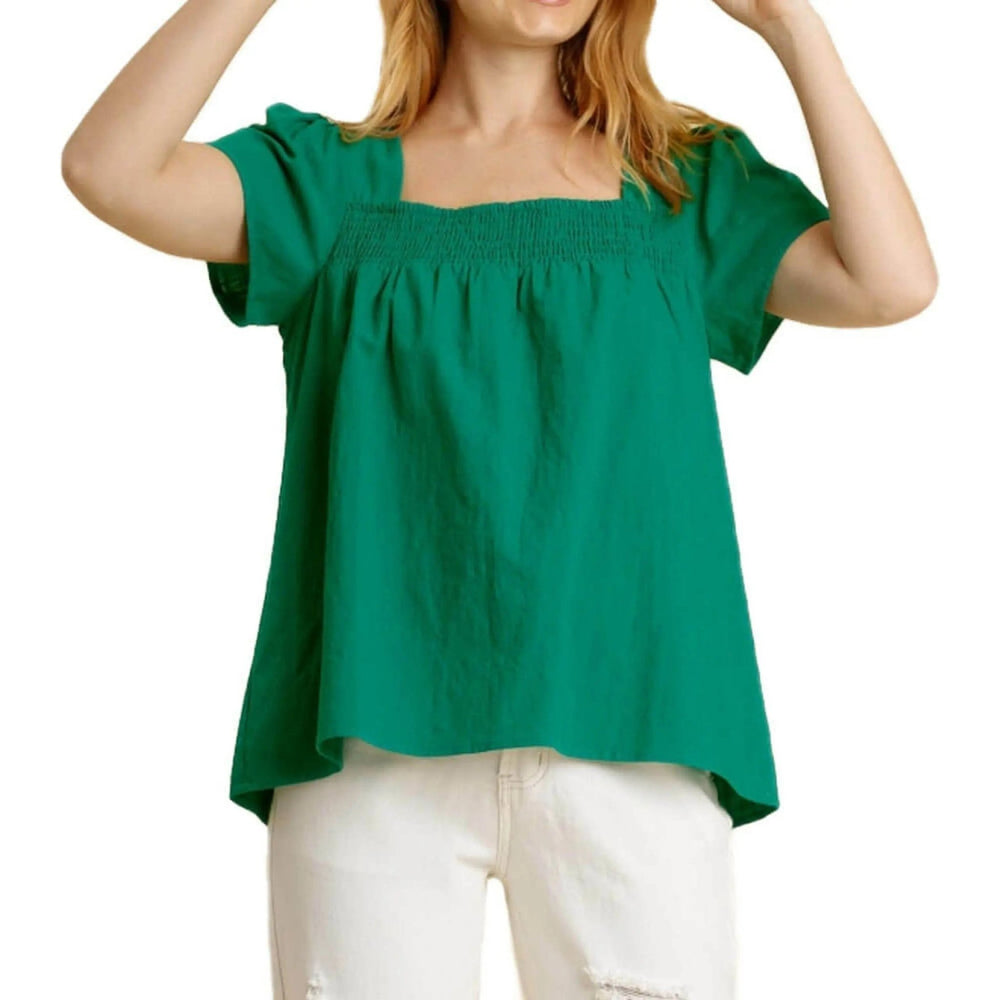Smocked Detail Top - LECCE