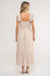 Smocked Ruffle Sleeve Midi Dress - LECCE