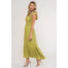 Smocked Ruffle Sleeve Midi Dress - LECCE