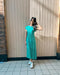Smocked Tiered Midi Dress - LECCE