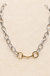 Western Two-Tone Snaffle Bit Chain Necklace