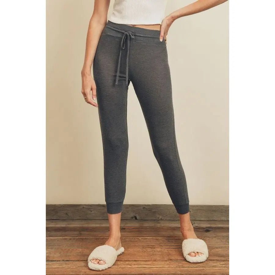 Soft Knit Drawstring Jogger - LECCE