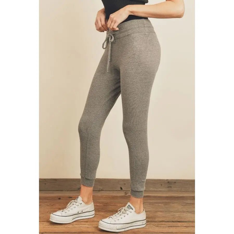 Soft Knit Drawstring Jogger - LECCE