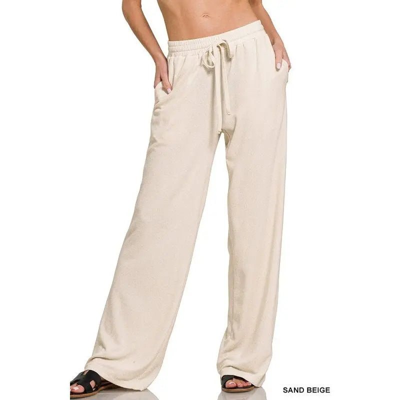 Soft Wide Leg Lounge Pants - LECCE