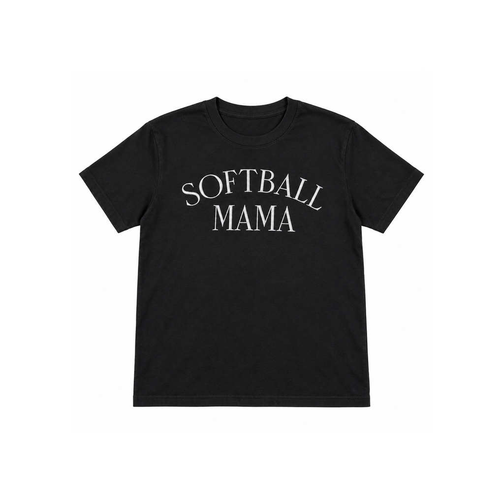 Softball Mama Embroidered Tee