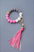 Softest Rubbery Bead Tassel Bracelet Key Holder - LECCE