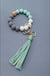 Softest Rubbery Bead Tassel Bracelet Key Holder - LECCE