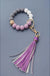 Softest Rubbery Bead Tassel Bracelet Key Holder - LECCE