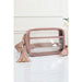 Solid Color Outlined Clear Crossbody Bag - LECCE