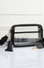 Solid Color Outlined Clear Crossbody Bag - LECCE