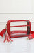 Solid Color Outlined Clear Crossbody Bag - LECCE