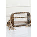 Solid Color Outlined Clear Crossbody Bag - LECCE