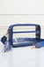 Solid Color Outlined Clear Crossbody Bag - LECCE