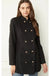 Solid Double Breasted Coat - LECCE