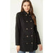 Solid Double Breasted Coat - LECCE