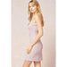 Solid Ribbed Round Neck Mini Dress - LECCE