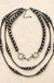 Western 3-Layer Navajo Pearl Snaffle Bit Necklace
