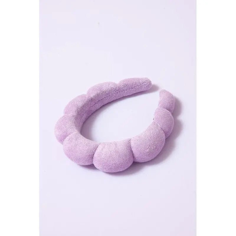 Spa Sponge Terry Towel Scalloped Headband - LECCE