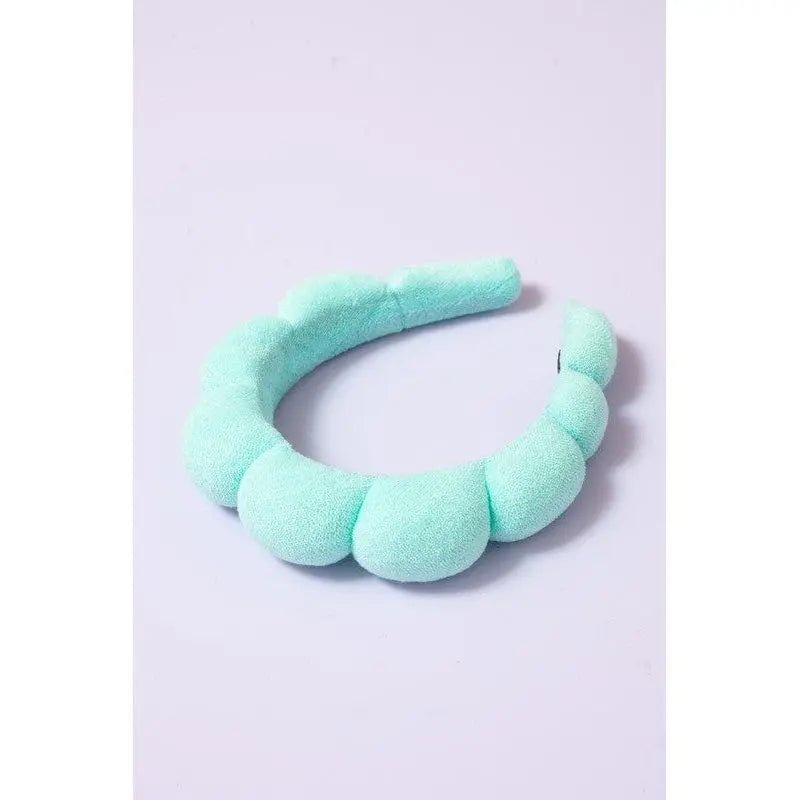 Spa Sponge Terry Towel Scalloped Headband - LECCE