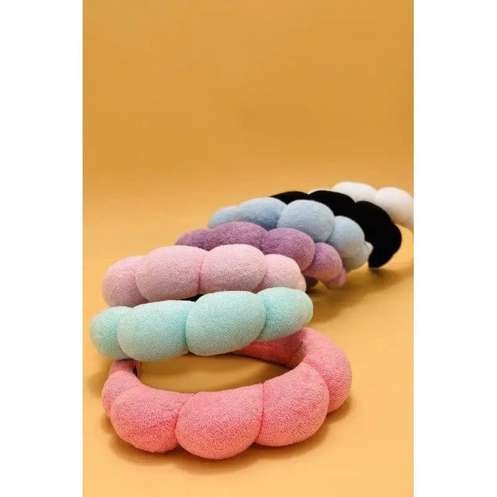 Spa Sponge Terry Towel Scalloped Headband - LECCE