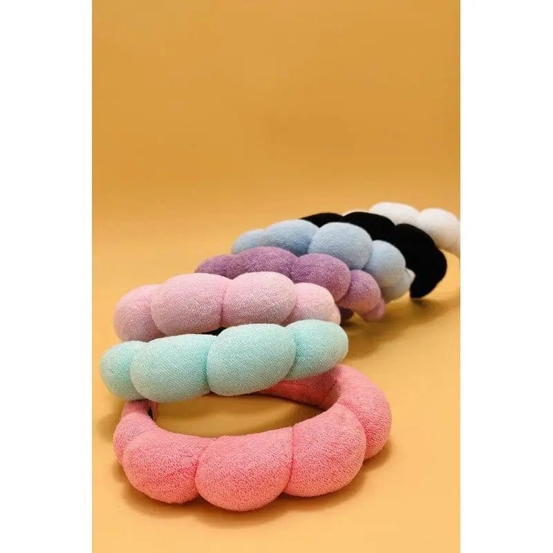 Spa Sponge Terry Towel Scalloped Headband - LECCE