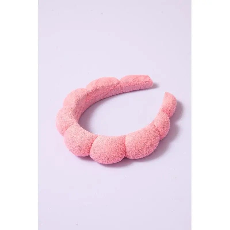 Spa Sponge Terry Towel Scalloped Headband - LECCE