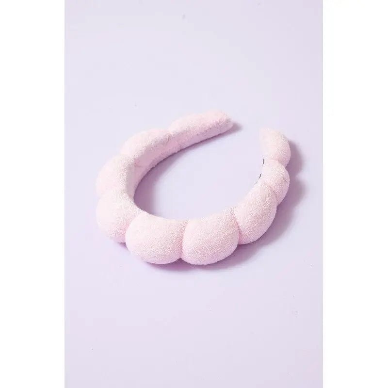 Spa Sponge Terry Towel Scalloped Headband - LECCE