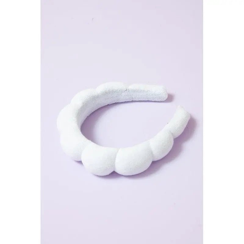 Spa Sponge Terry Towel Scalloped Headband - LECCE