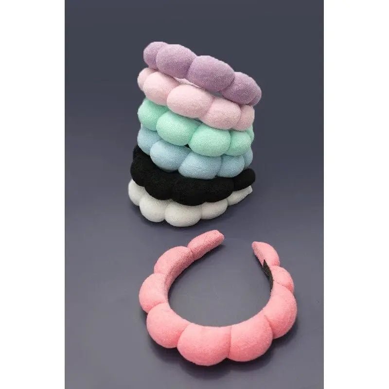 Spa Sponge Terry Towel Scalloped Headband - LECCE