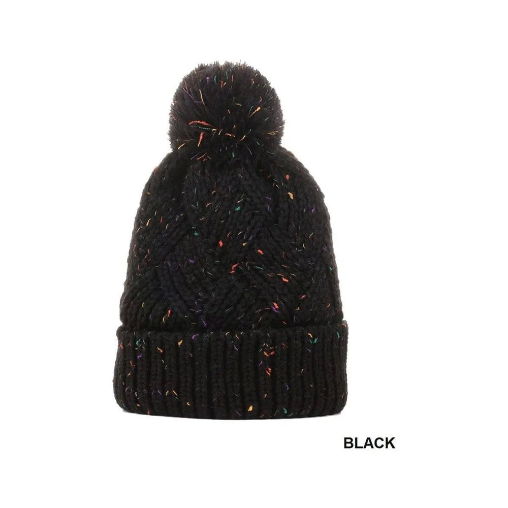 Speckled Pom Pom Beanie - LECCE