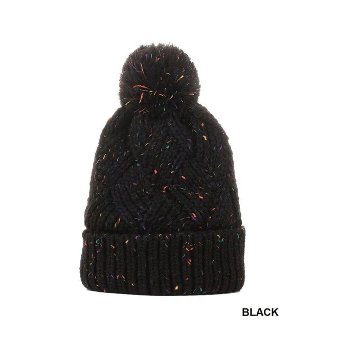 Speckled Pom Pom Beanie - LECCE