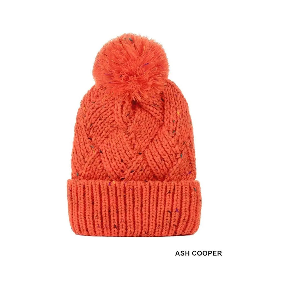 Speckled Pom Pom Beanie - LECCE