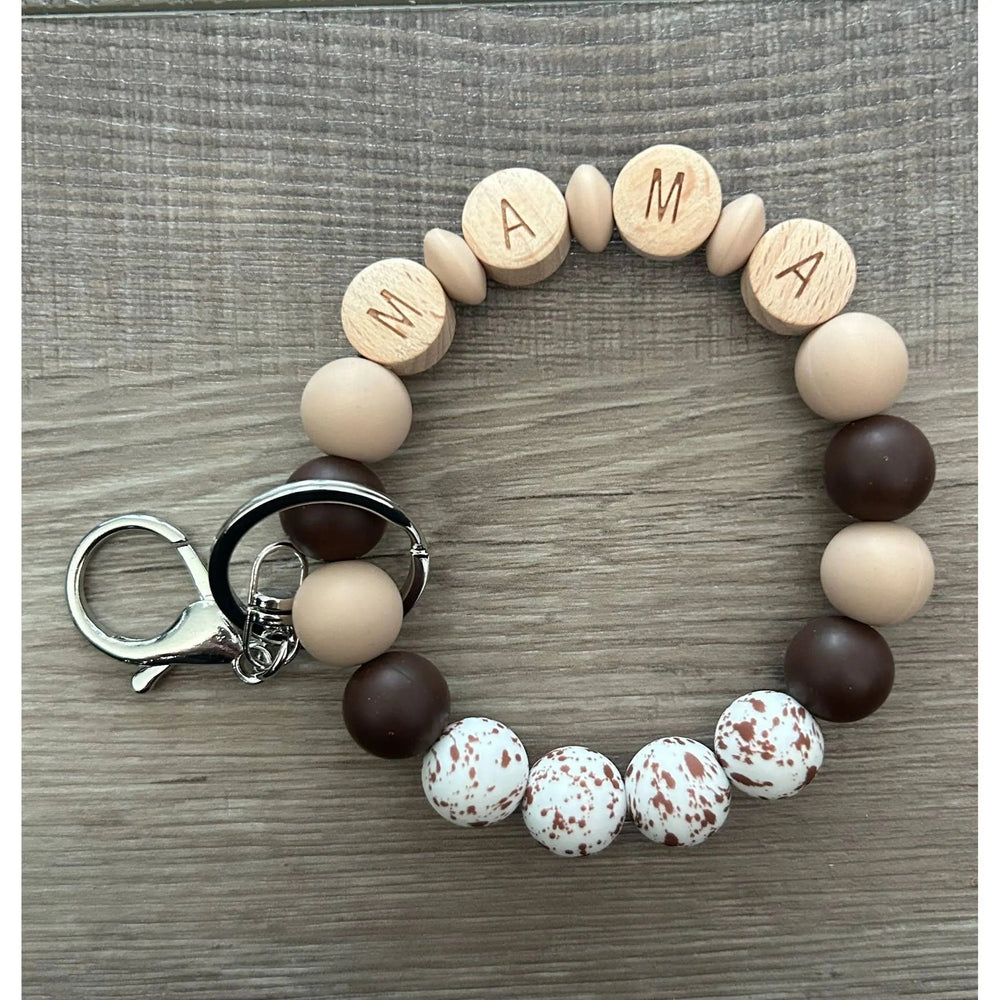 Spotted Western Mama Keychain Wristlet - LECCE