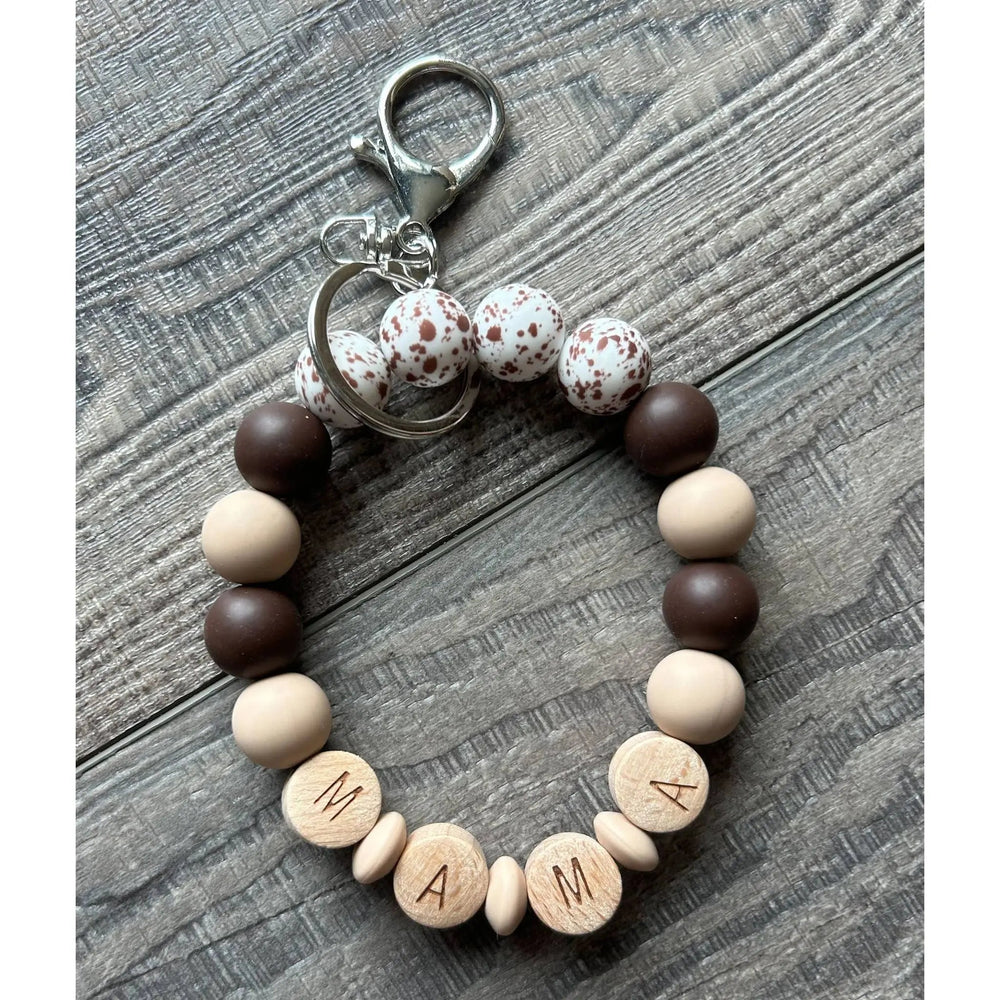 Spotted Western Mama Keychain Wristlet - LECCE