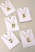 Stainless Steel Balloon Initial Necklace - LECCE