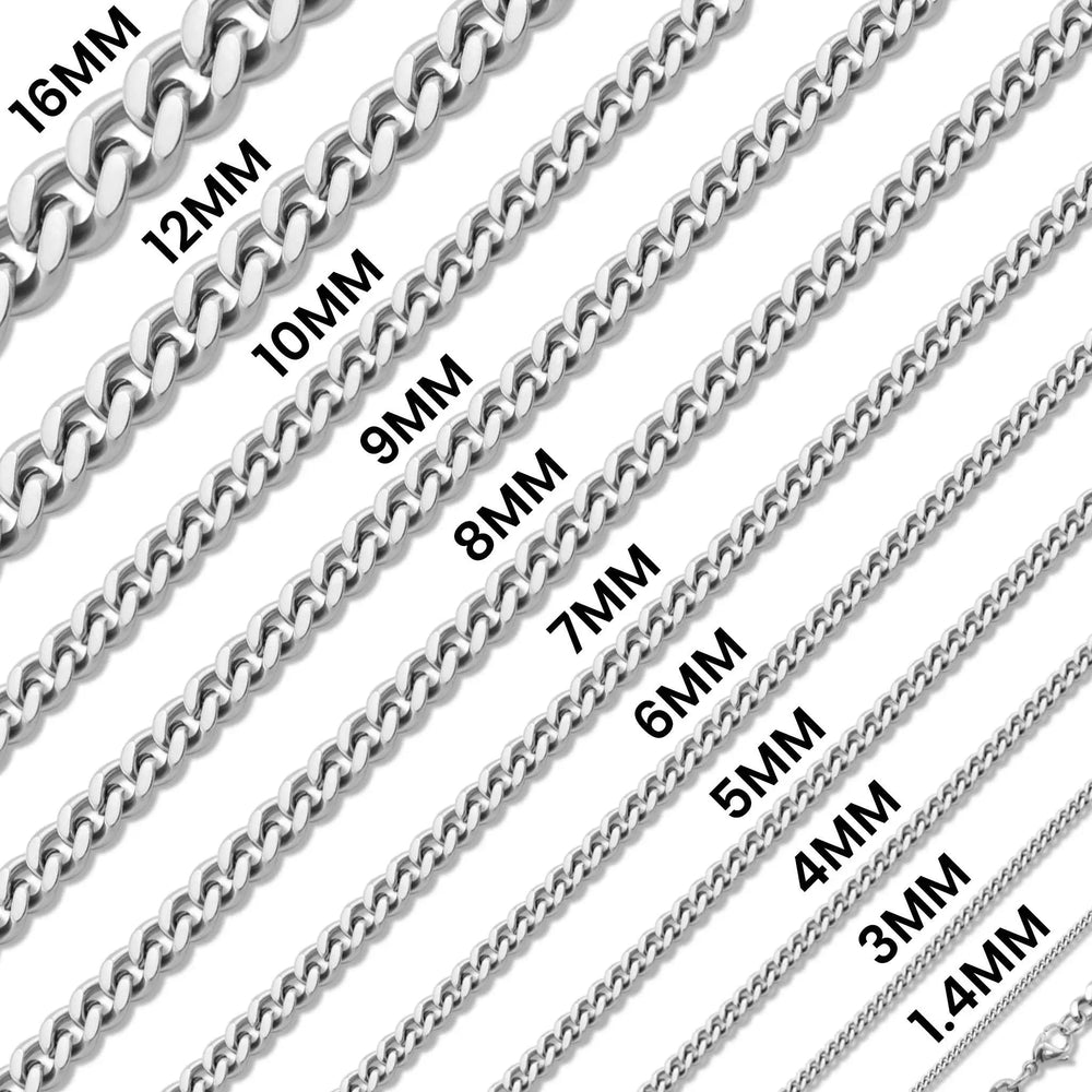 Stainless Steel Curb Chain Necklace - LECCE