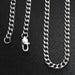 Stainless Steel Curb Chain Necklace - LECCE
