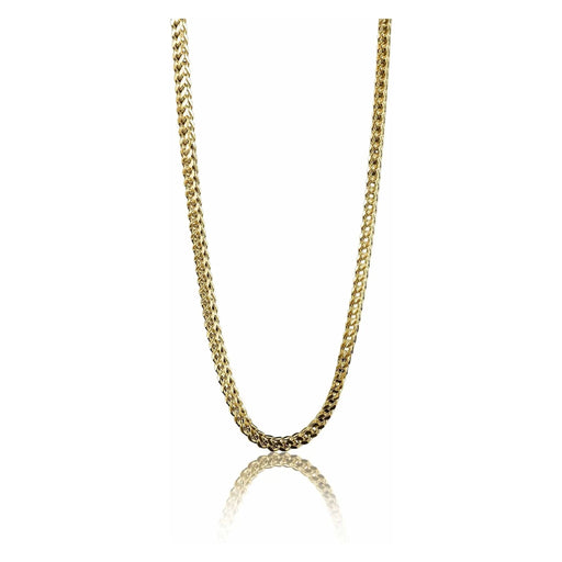 Stainless Steel Franco Wheat Chain Necklace 6mm - LECCE