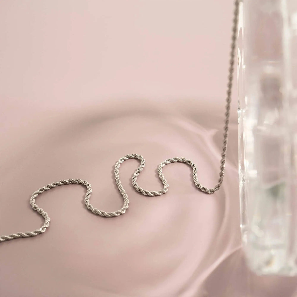 Stainless Steel Rope Chain Necklace - LECCE