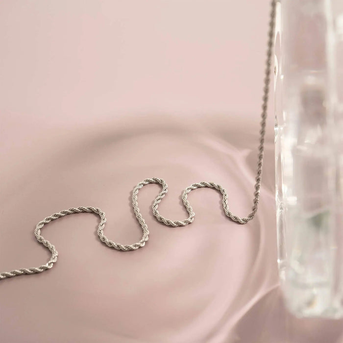 Stainless Steel Rope Chain Necklace - LECCE