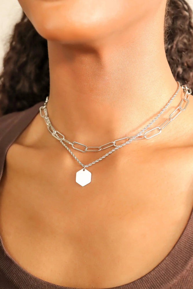 Stainless Steel Rope Chain Necklace - LECCE
