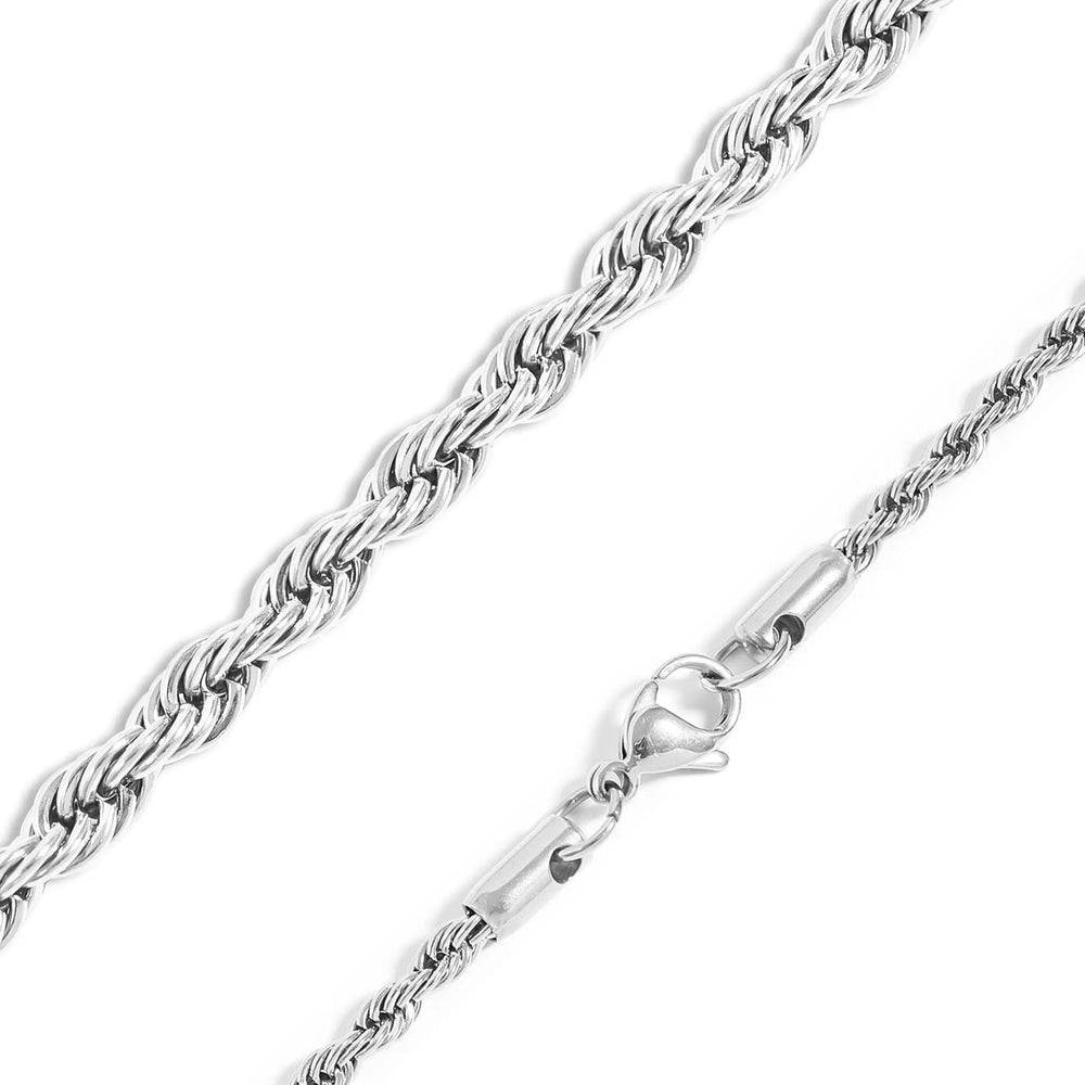 Stainless Steel Rope Chain Necklace - LECCE