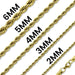 Stainless Steel Rope Chain Necklace 5mm - LECCE