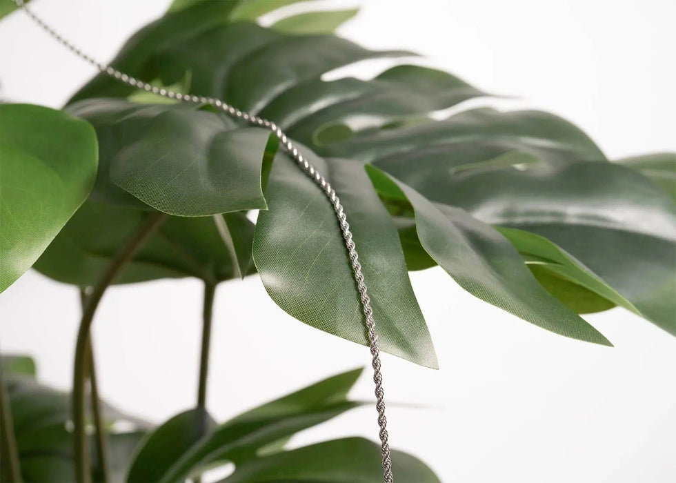 Stainless Steel Rope Chain Necklace - LECCE