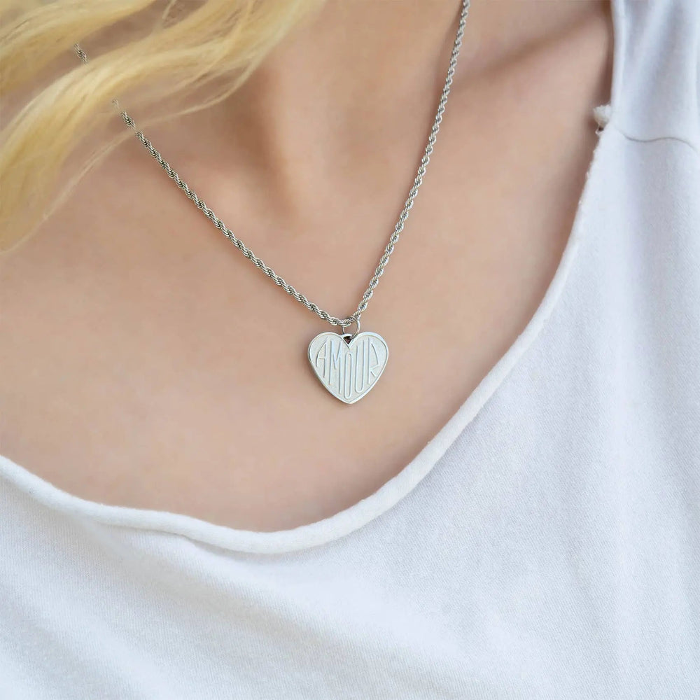 Stainless Steel Rope Chain Necklace - LECCE