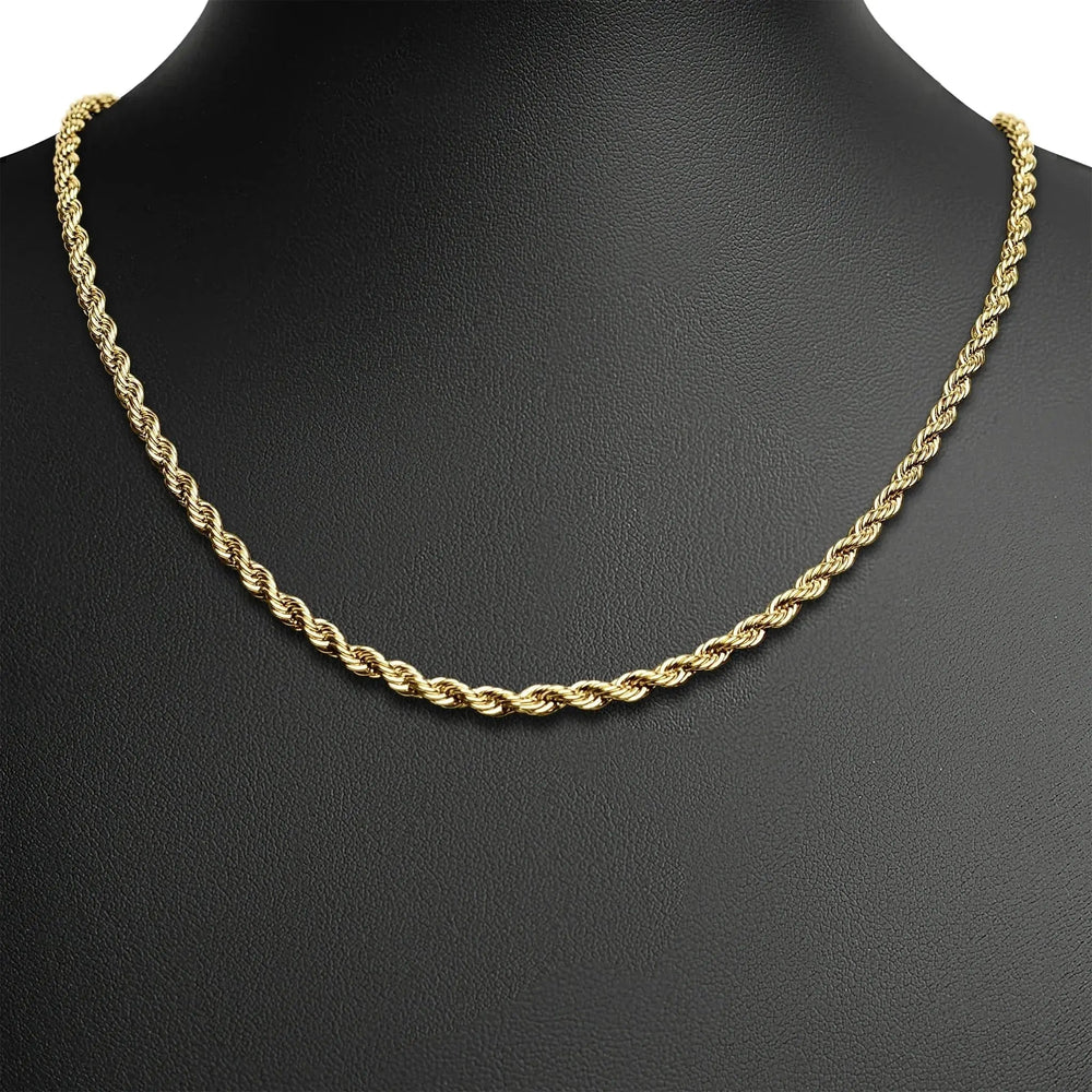 Stainless Steel Rope Chain Necklace 6mm - LECCE