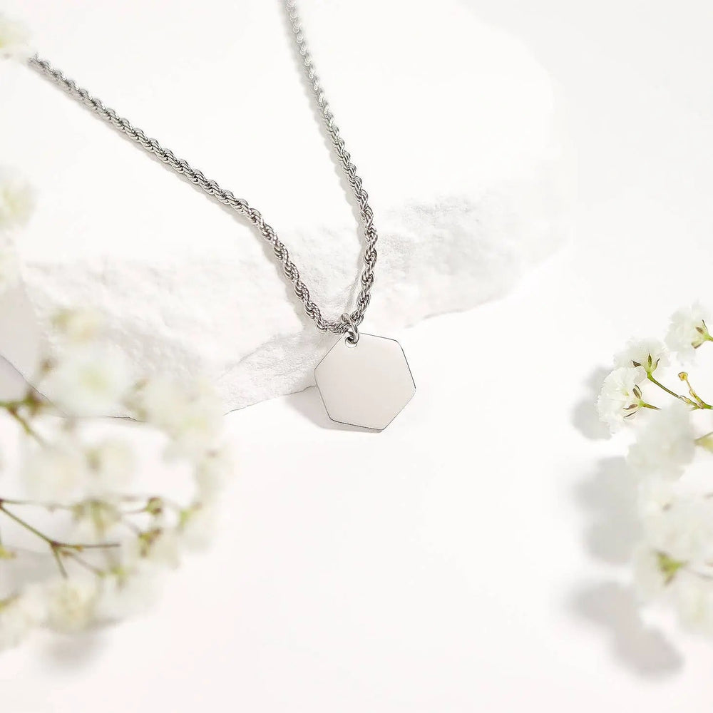 Stainless Steel Rope Chain Necklace - LECCE
