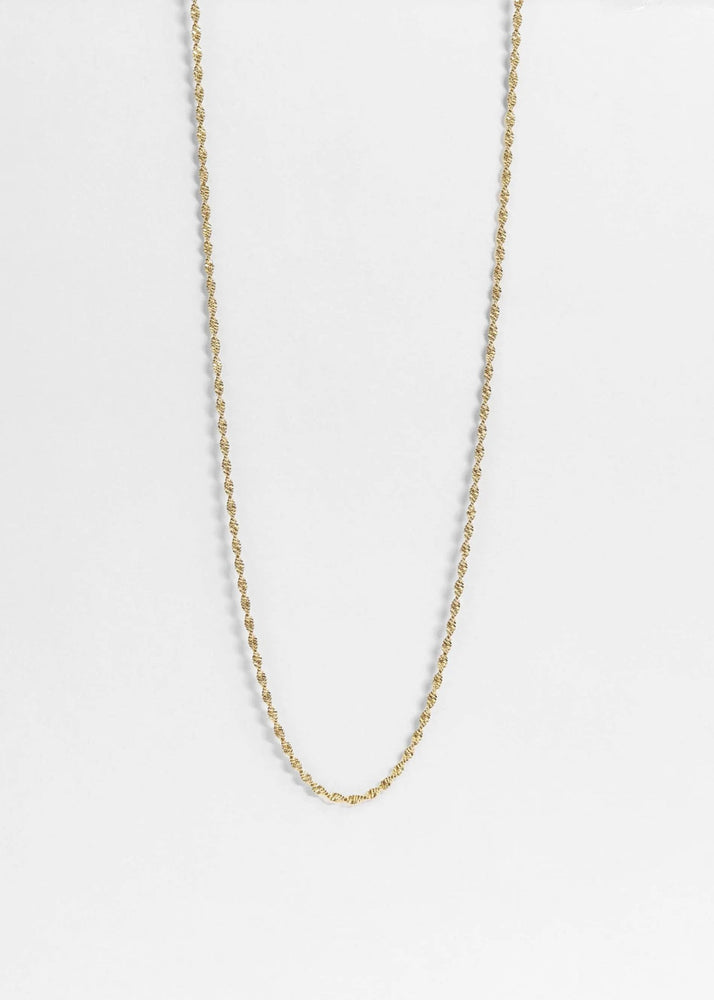 Stainless Steel Singapore Dainty Chain Necklace - LECCE