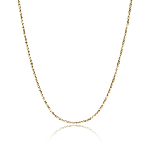 Stainless Steel Twisted Round Link Chain Necklace - LECCE
